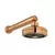 Chuveiro com Tubo Reto de Parede Deca Acqua Plus Red Gold