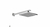 Chuveiro Luxo Quadrado Bolero 20cm ABS Codda - comprar online