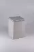 Lixeira Resimetal Quadrada Com Tampa Slow Close Linho Fosco