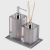 Conjunto Duo Quadrado – Cristal Prata Resimetal