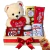 Cesta Com Chocolate E Urso De Pelúcia Presente Romantica