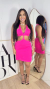 Vestido com Saia Transpassada