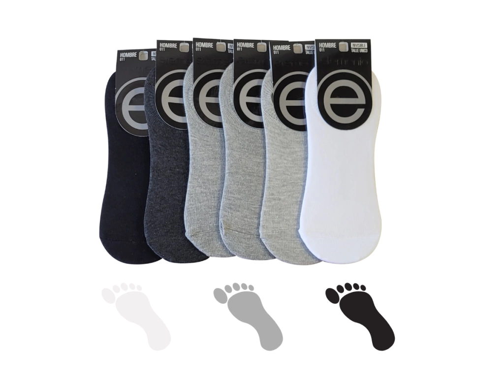 Medias Elemento Pack X12 Invisibles Hombre