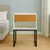Mesa de Cabeceira Branca 40cm com 1 Gaveta Amadeirada e Base Industrial Preta – MDF Moderno Montada - comprar online
