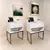 Mesa de Cabeceira Estilo Industrial 40cm Off White Gaveta Superior Eco Base Ferro Dourado Lateral Cama