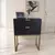 Mesa de Cabeceira Preta 50cm 2 Gavetas Base de Metal - FL DECOR - Mesa de Cabeceira Fl Decor, Design Moderno e Funcionalidade