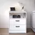 Mesa de Cabeceira Branca 50cm com 2 Gavetas e 1 Nicho FL DECOR - comprar online