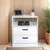 Mesa de Cabeceira Branca 50cm com 2 Gavetas e 1 Nicho FL DECOR - loja online