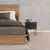 Mesa de Cabeceira Preta 50cm 2 Gavetas Base de Metal - FL DECOR - loja online