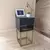 Mesa de Cabeceira Estilo Industrial 30cm Preto Gaveta e Nicho Base Ferro Dourada Lateral Cama - Mesa de Cabeceira Fl Decor, Design Moderno e Funcionalidade