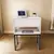 Mesa de Cabeceira Estilo Industrial 40cm Off White Gaveta Superior Eco Base Ferro Dourado Lateral Cama - Mesa de Cabeceira Fl Decor, Design Moderno e Funcionalidade