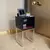 Mesa de Cabeceira Estilo Industrial 30cm Branco Gaveta Superior Eco Base Ferro Dourado Lateral Cama - comprar online