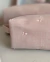 Trio de Nécessaires Mini Borboletas | Linho Rosé - Maê Bags
