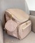 Mochila Chloe | Bege - Bolsinha Multiuso Mini Flores - Maê Bags