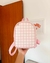 Mini Mochila Xadrez | Rosa na internet
