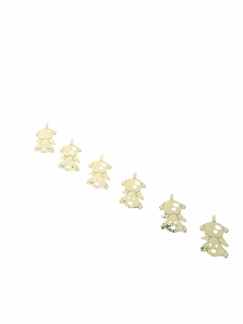 APLIQUE CACHORRO DOURADO PARA ENFEITAR LAÇOS 100 PCS
