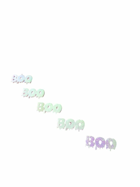 APLIQUE BOO HALLOEEN ROSA PARA ENFEITAR LAÇOS 100 PCS