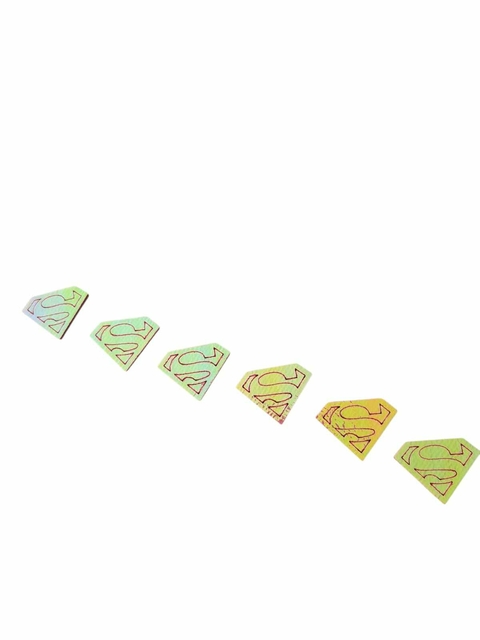 APLIQUE SUPERMAN PARA ENFEITAR LAÇOS 100 PCS