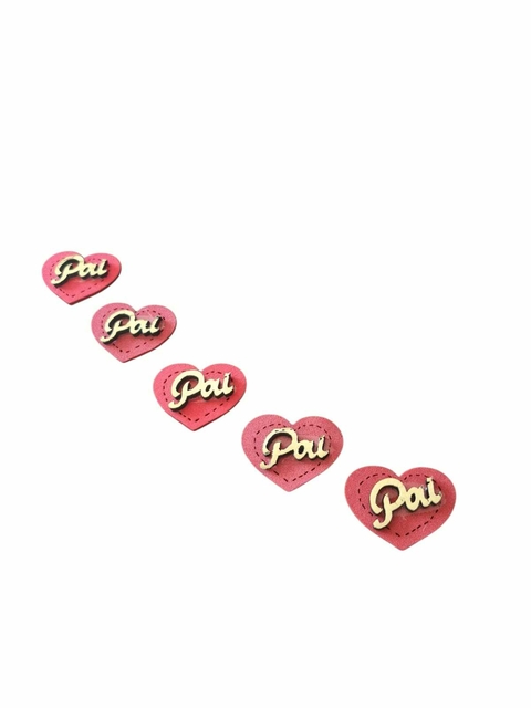 APLIQUE PAI VERMELHO PARA ENFEITAR LAÇOS 100 PCS