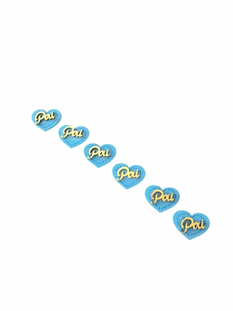 APLIQUE PAI AZUL PARA ENFEITAR LAÇOS 100 PCS