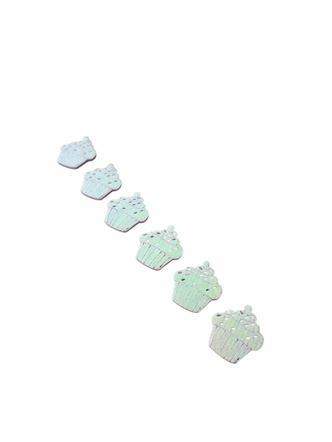 APLIQUE CUPCAKE ROXO PARA ENFEITAR LAÇOS 100 PCS