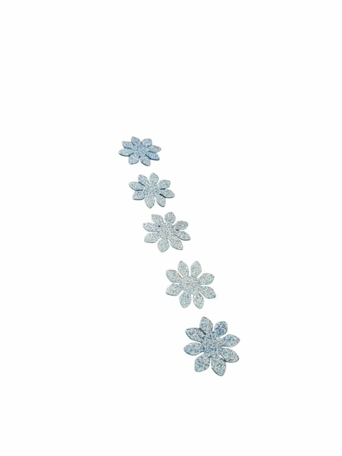 APLIQUE FLOR AZUL PARA ENFEITAR LAÇOS 100 PCS - comprar online