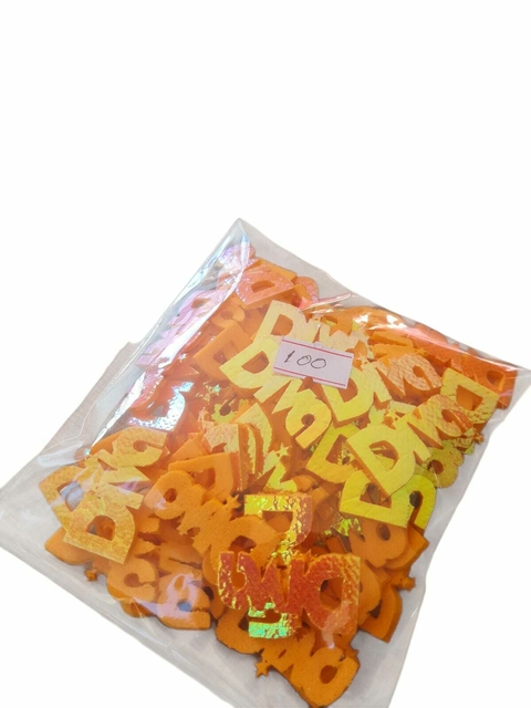 APLIQUE DIVA LARANJA PARA ENFEITAR LAÇOS 100 PCS