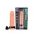 CAPA PENIANA COM CINTA E PENIS OCO 22 X 5 CM SOFT LINE KGEL BEGE
