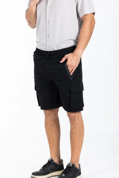 Bermuda Cargo Vorn - Negro - comprar online