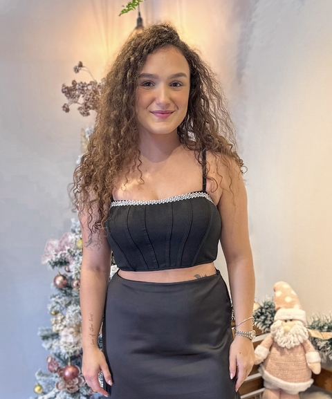 Cropped Sofia Pérolas