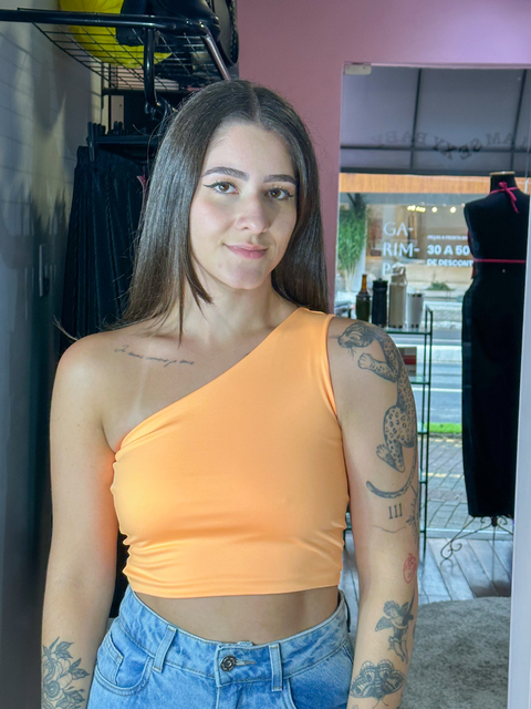Cropped Carlete Laranja