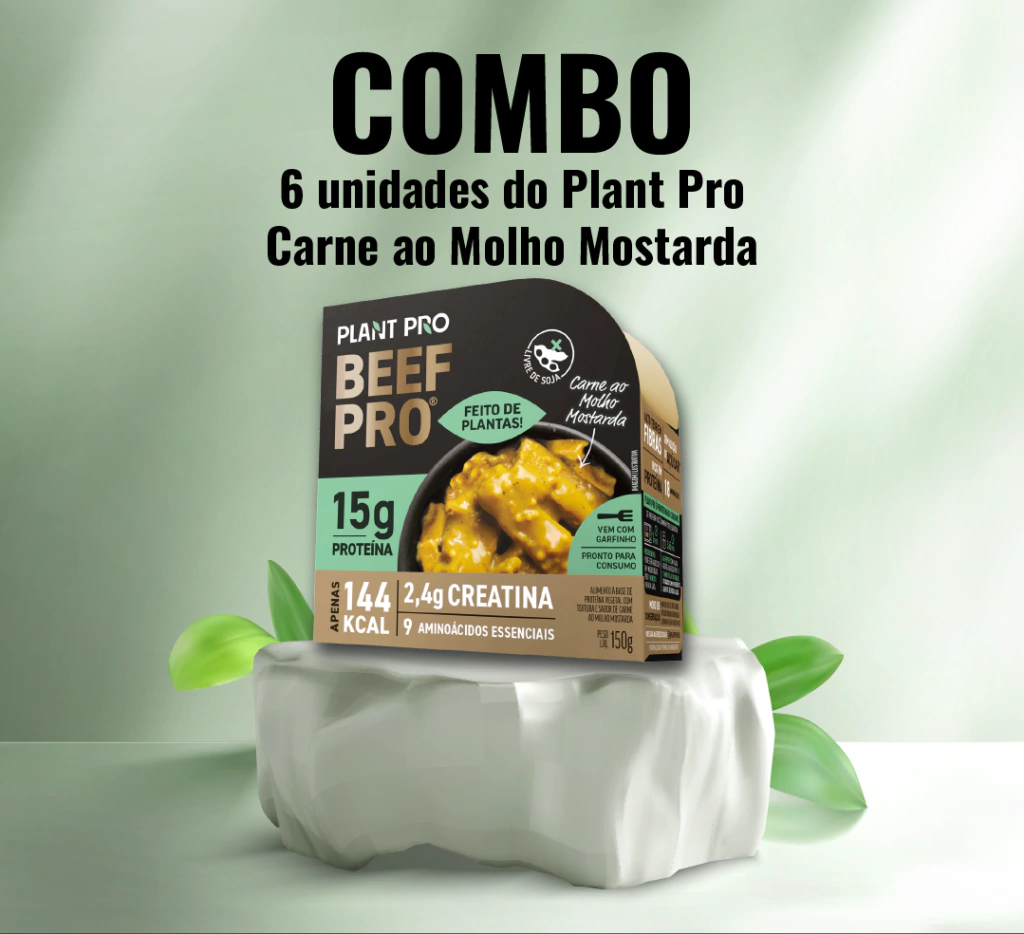 COMBO - 06 UNIDADES DE BEEF PRO MOLHO MOSTARDA