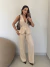 Conjunto Calça + Colete Belly - Nude - comprar online