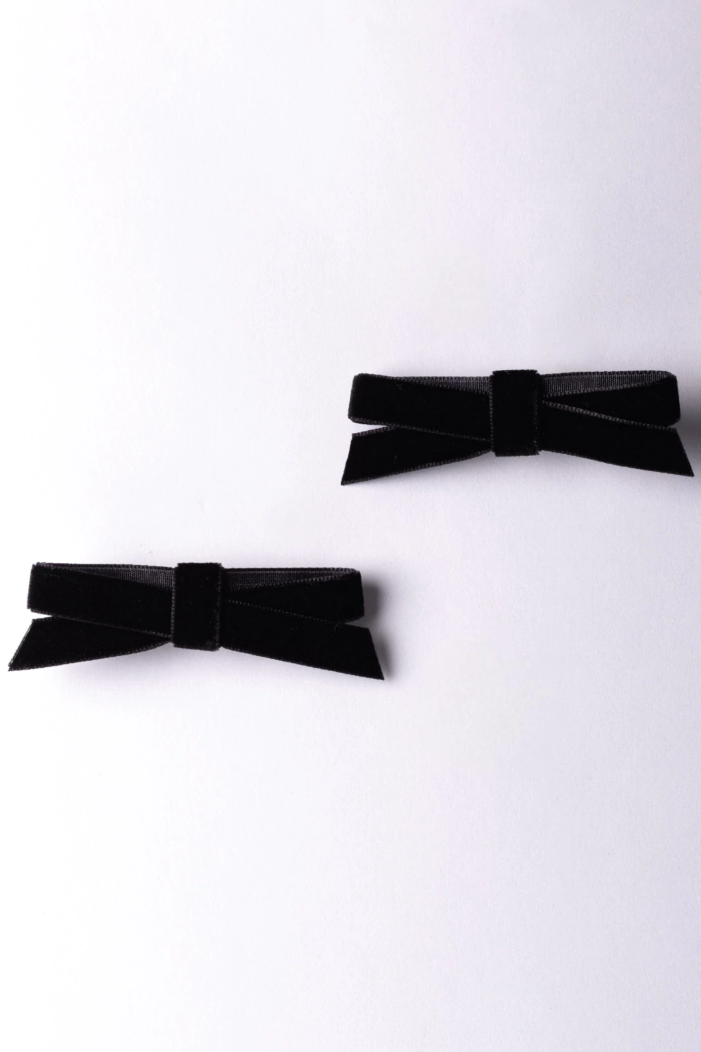 Laços de Cabelo Infantil Veludo Preto