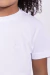 Camiseta Infantil Básica em Algodão Egípcio Branca Lótus - Kersie