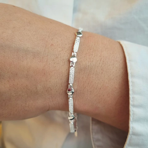 PULSERA CON TRAMOS MICROPAVE - comprar online