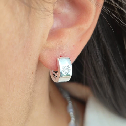 ARGOLLA CON CORAZON MICROPAVE - comprar online