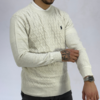 Sweater Polo RL Trenzado Highland Offwhite (Art. 4715) - comprar online