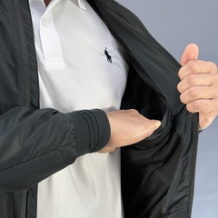 Rompeviento Bomber Polo RL Negro (Art. 6840) - Estilo Selecto