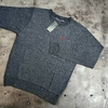 Sweater Polo Jaspeado Gris Oscuro