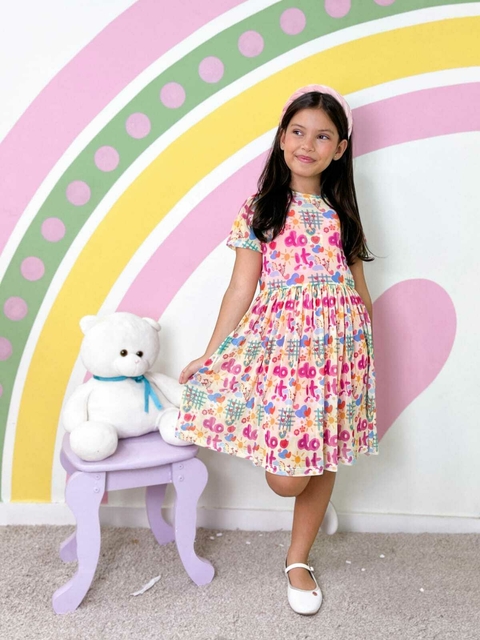 Vestido sobreposição tuly (rosa) - comprar online