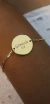 Pulseira medalha dourada - loja online