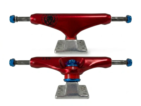 Truck Lyons Profissional 139mm Mid Hollow Vermelho com Prata