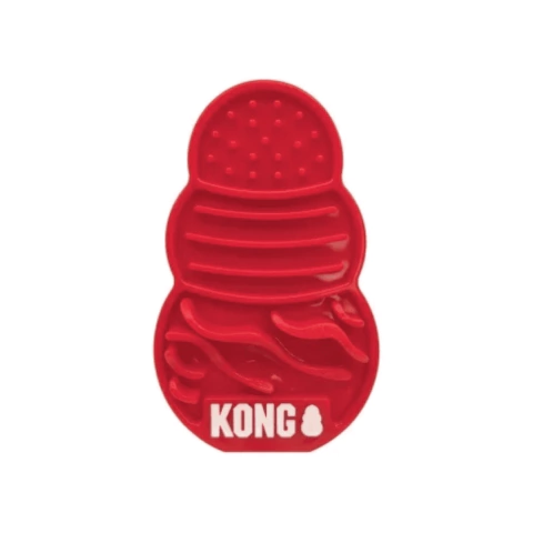 Kong licks, tapete de lamber, vermelho