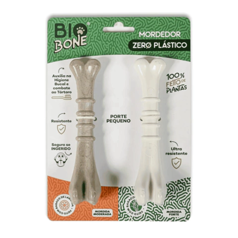 Mordedor Biobone Pack com 2 und P: Bagaço de Laranja + Cana de Açúcar