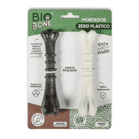 Mordedor Biobone Pack com 2 und P: Fibra de Madeira + Cana de Açúcar