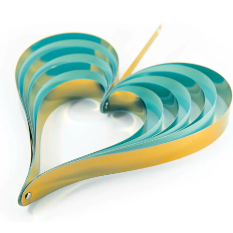 Guirnalda Corazon Doble Tono x4 Piezas JQ80328 - M-GIGANTE