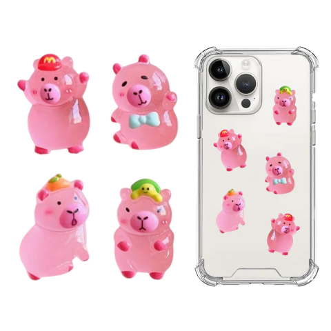 Imagen de X5 Decoración Sanrio Kuromi P/ Fundas Multiuso P/ Pegar