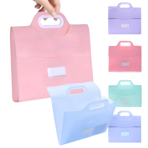 Carpeta Organizadora 12 divisores A4 Color Pastel NO:9333