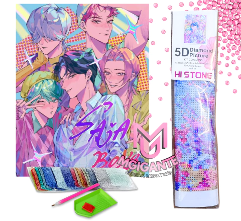 (TODO PROMO 3X2) 30x40cm Kit Huntrix De Pintura Con Diamantes Diamond Painting